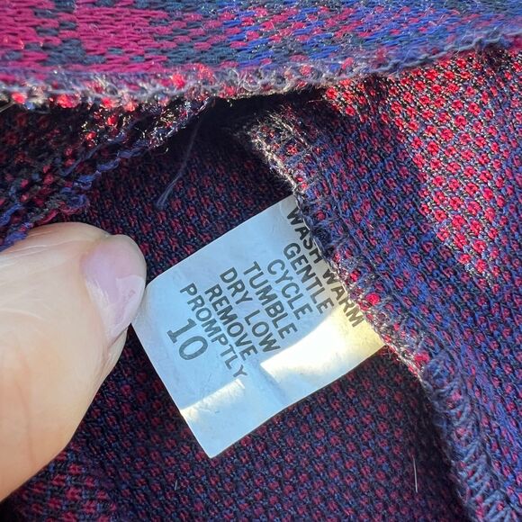 VTG Cape Cod Match Mates sz 2/4 Plaid Blazer Blue Red Gold Buttons Preppy - Picture 8 of 8